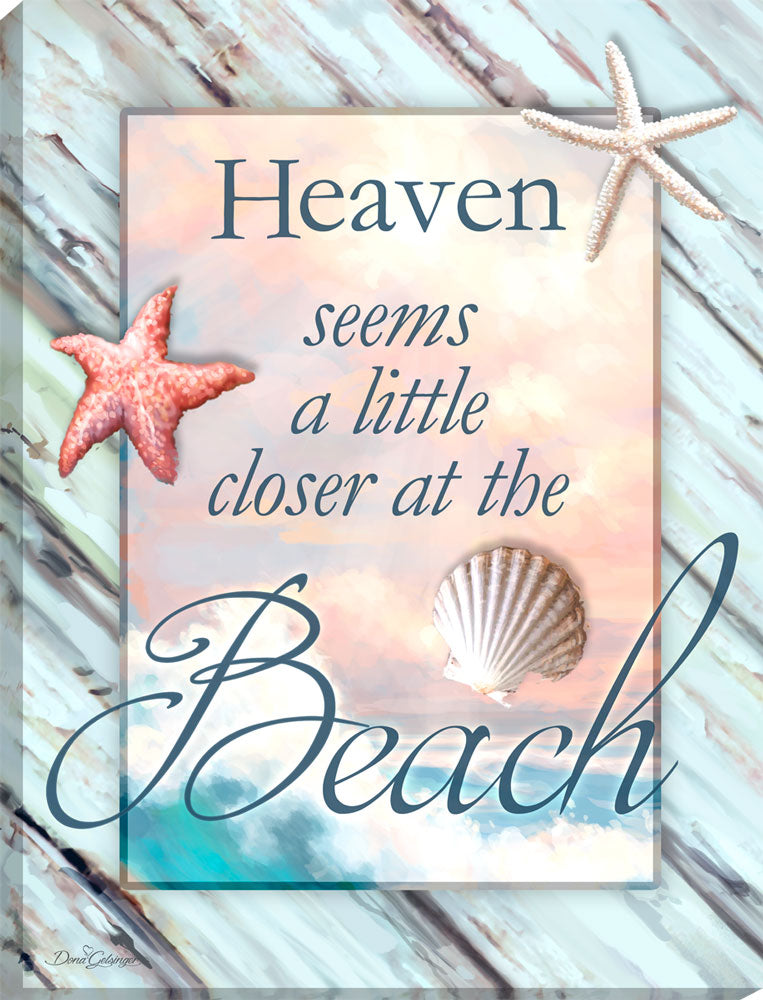 Heaven At The Beach Canvas Wall Art - Christian Wall Decor - Religious Gift