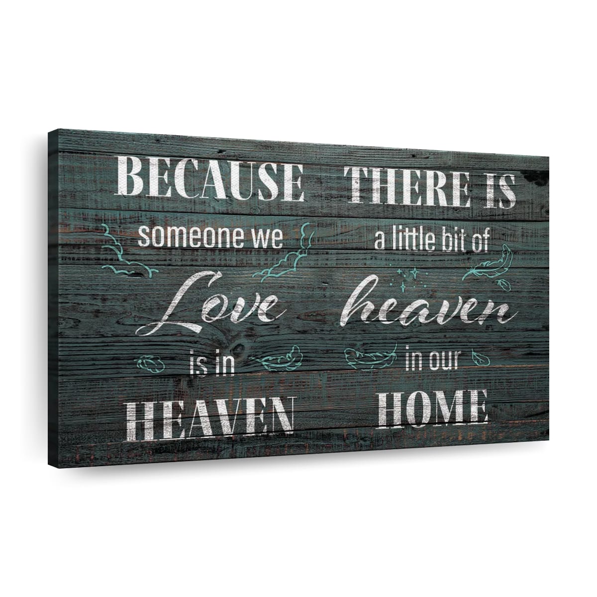 Heaven In Our Home Canvas Wall Art - Christian Canvas Wall Art - Religious Wall Art Canvas