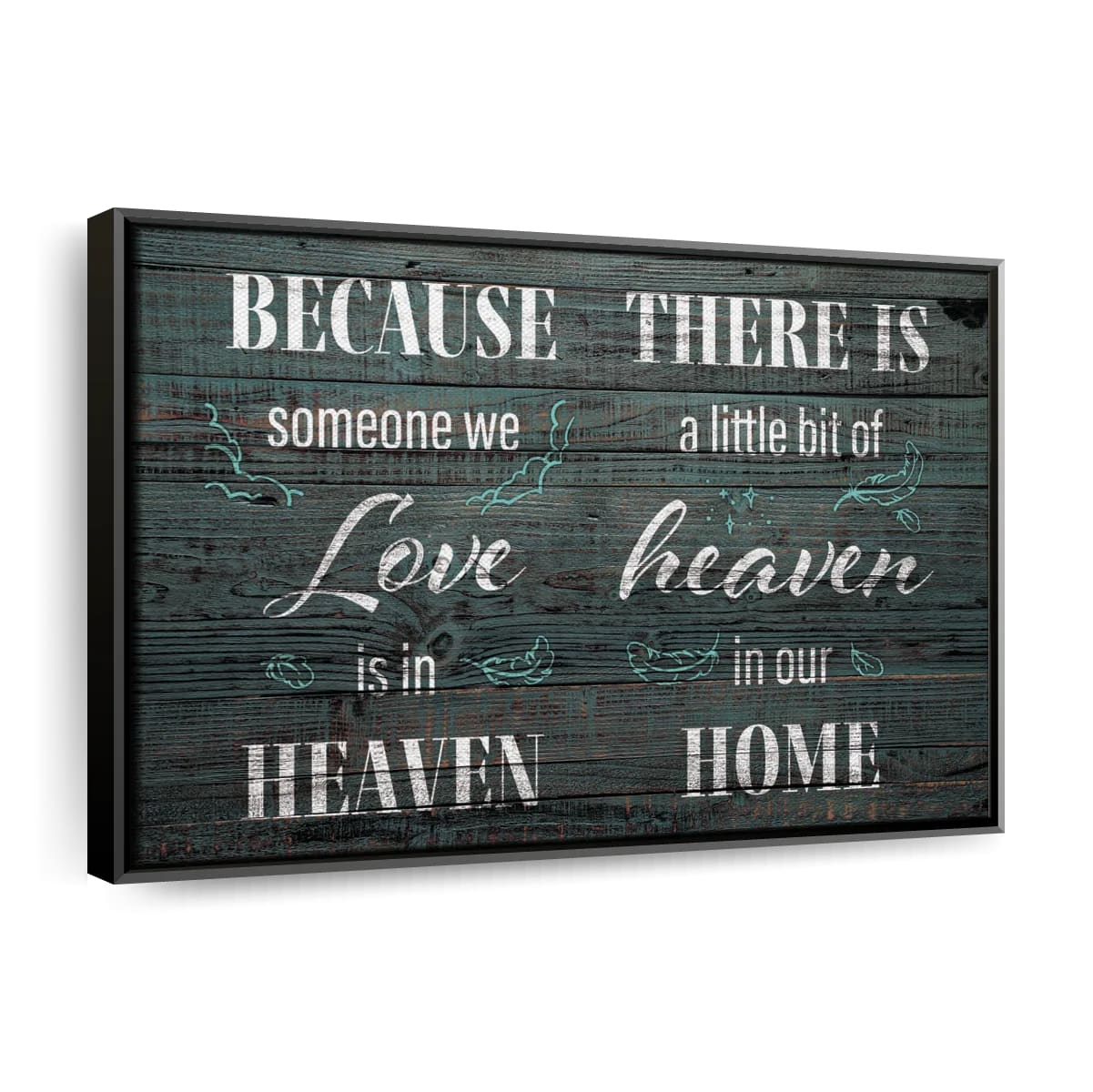 Heaven In Our Home Canvas Wall Art - Christian Canvas Wall Art - Religious Wall Art Canvas
