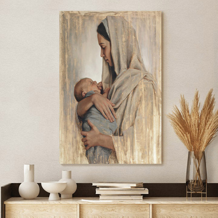 Heaven's Gift Canvas Wall Art - Gift For Mom - Christian Gift