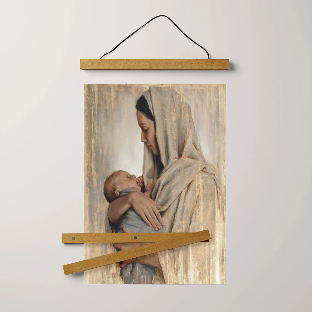 Heaven's Gift Hanging Canvas Wall Art - Gift For Mom - Christian Gift - Religious Canvas