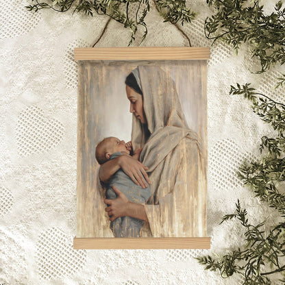 Heaven's Gift Hanging Canvas Wall Art - Gift For Mom - Christian Gift - Religious Canvas