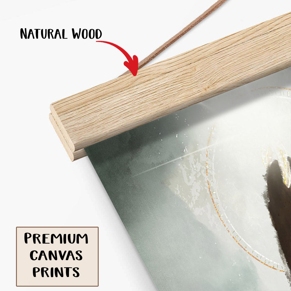 Heavenly Communication Hanging Canvas Wall Art - Jesus Picture - Jesus Portrait Canvas - Religious Canvas