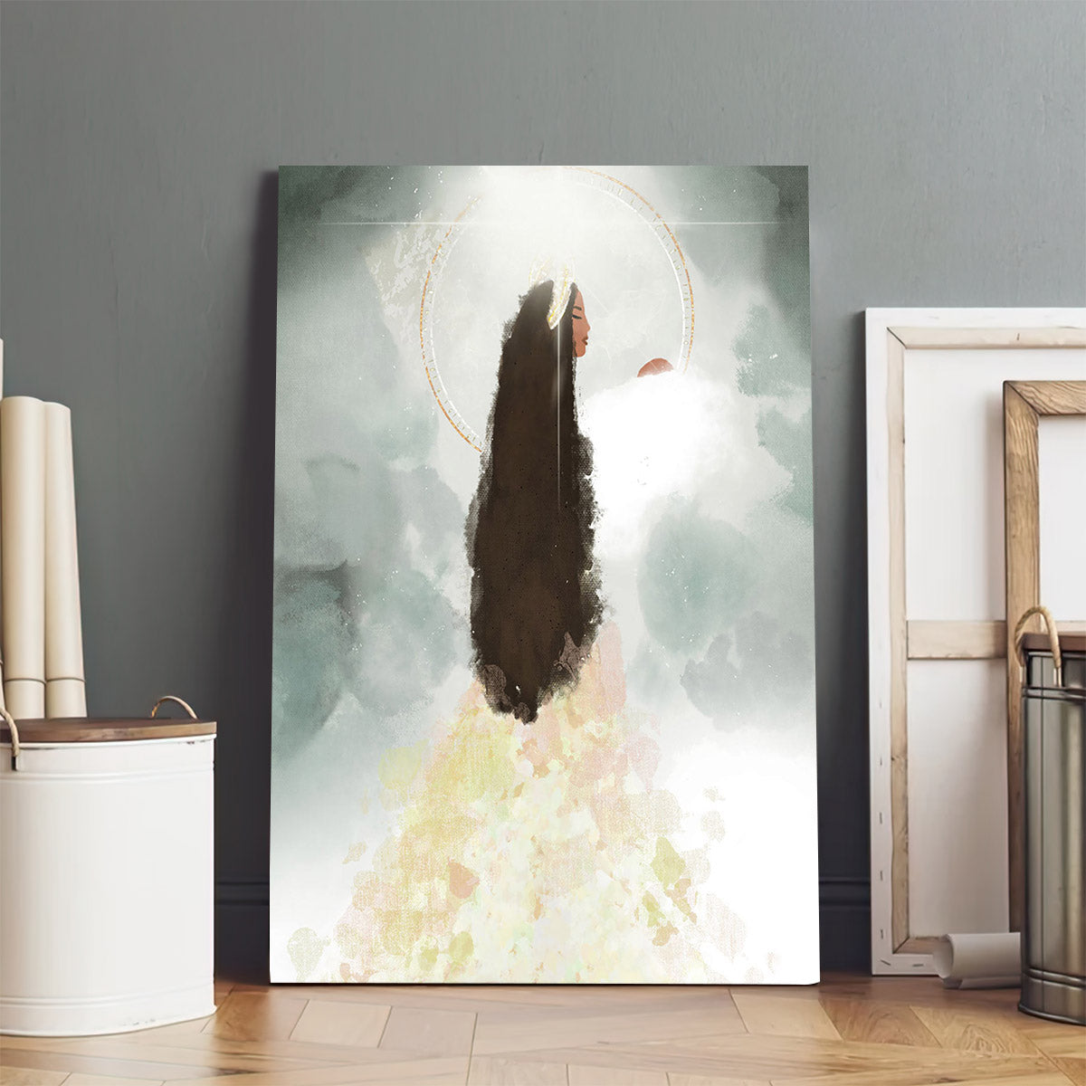 Heavenly Mother Canvas Wall Art - Gift For Mom