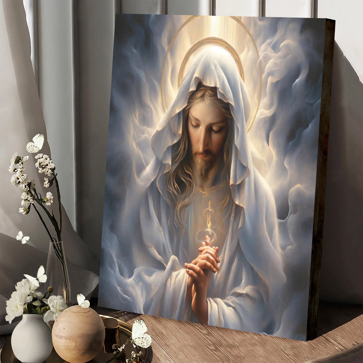 Heavenly Of Saint John Perfect For Home Decor 1 - Canvas Pictures - Jesus Canvas Art - Christian Wall Art