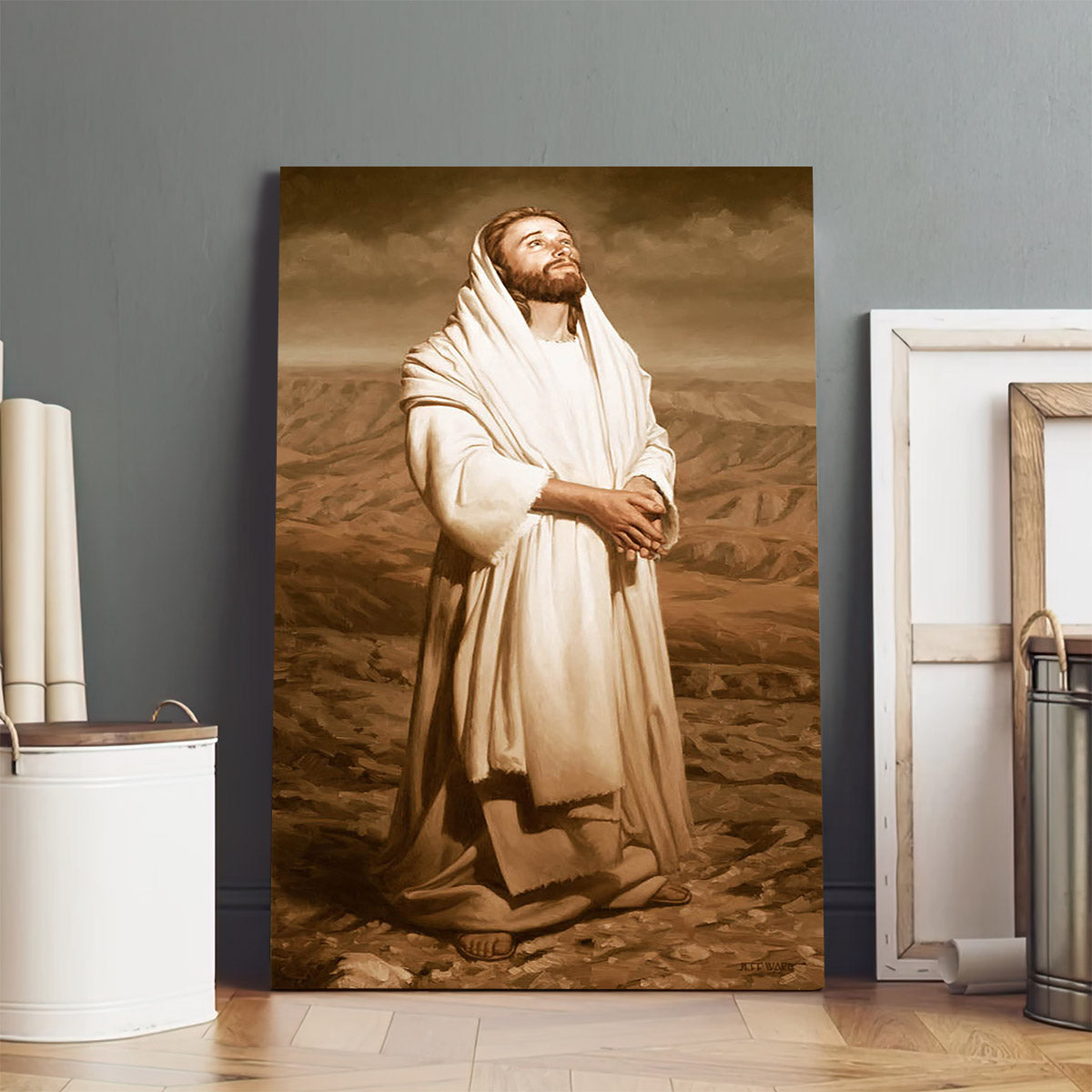 Heavenward Canvas Picture - Jesus Christ Canvas Art - Christian Wall Canvas
