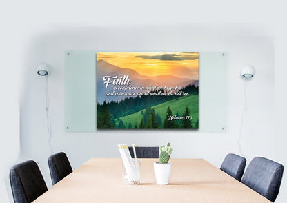 Hebrew 111 Niv Faith Is Confidence Wall Art Canvas Print - Christian Canvas Wall Art