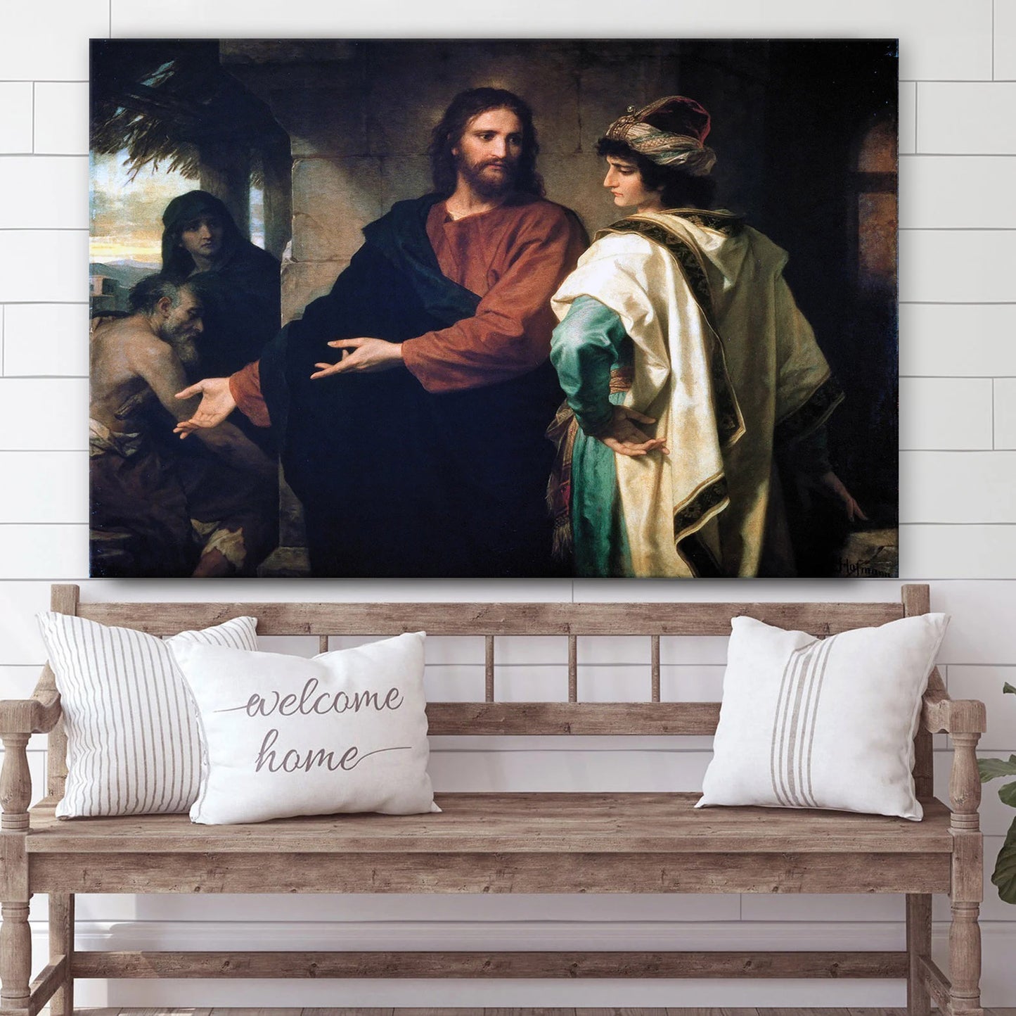 Heinrich Hoffmann Christ - Jesus Canvas Wall Art - Christian Wall Art