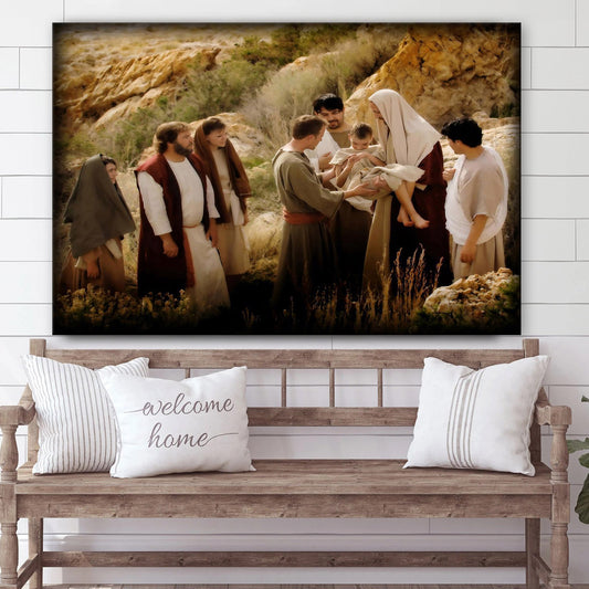 Help Thou Mine Unbelief Canvas Wall Art - Jesus Picture - Christian Wall Decor