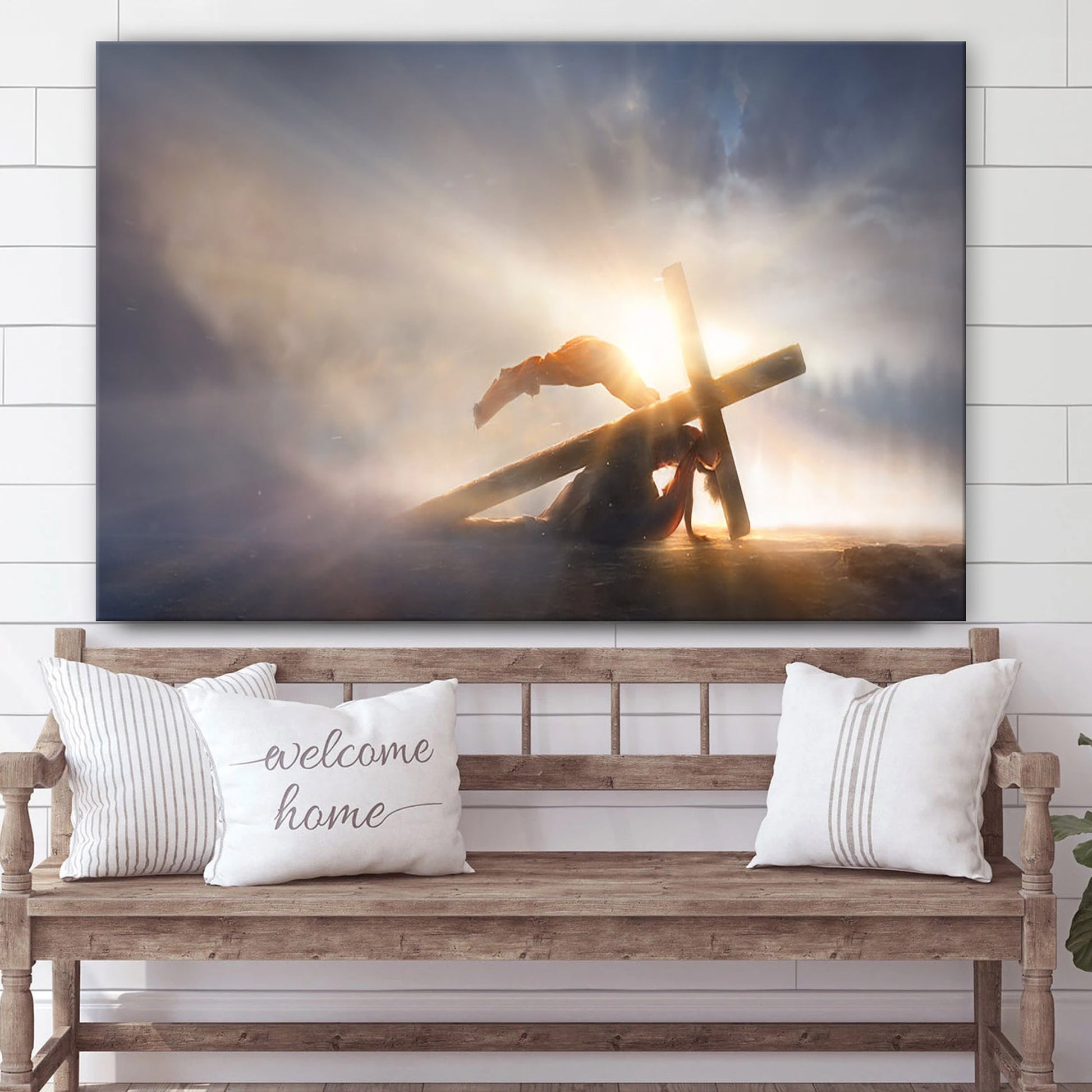 Hero Canvas Wall Art - Jesus Christ Picture - Canvas Christian Wall Art