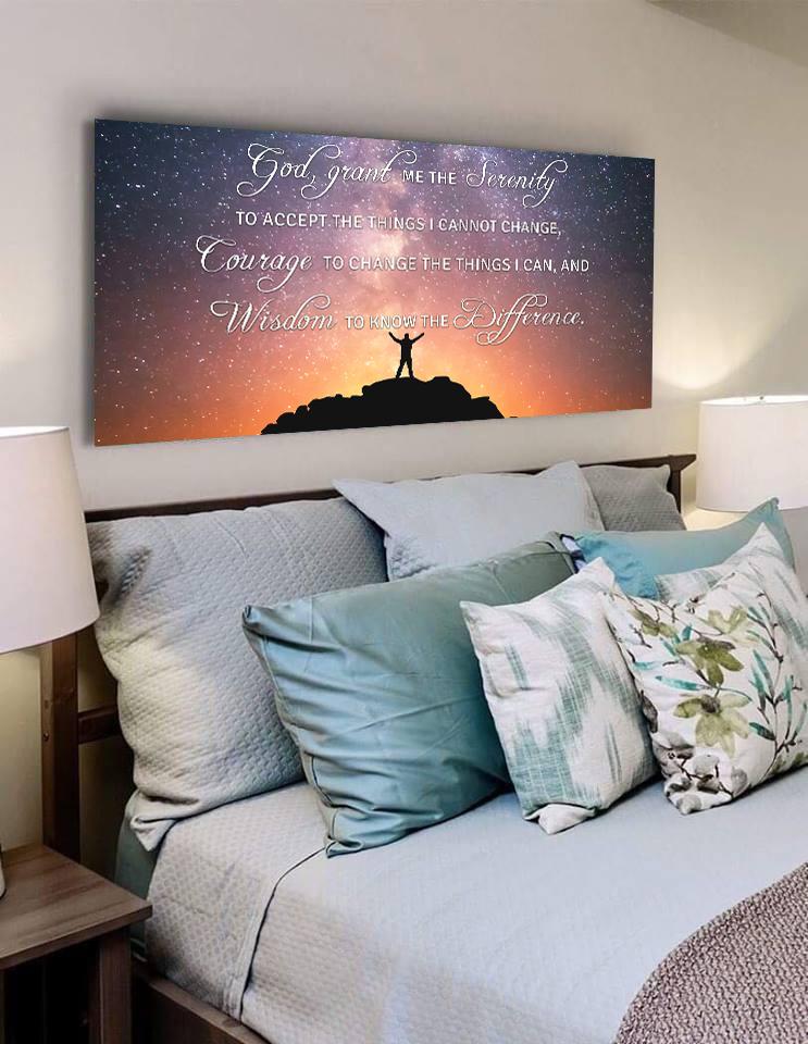 Hero Serenity Prayer Wall Art - Christian Canvas Wall Art
