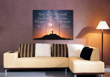 Hero Serenity Prayer Wall Art - Christian Canvas Wall Art