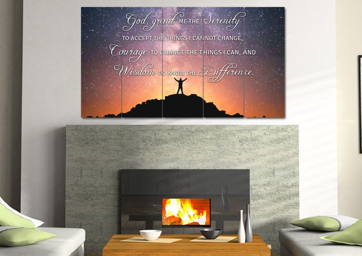 Hero Serenity Prayer Wall Art - Christian Canvas Wall Art