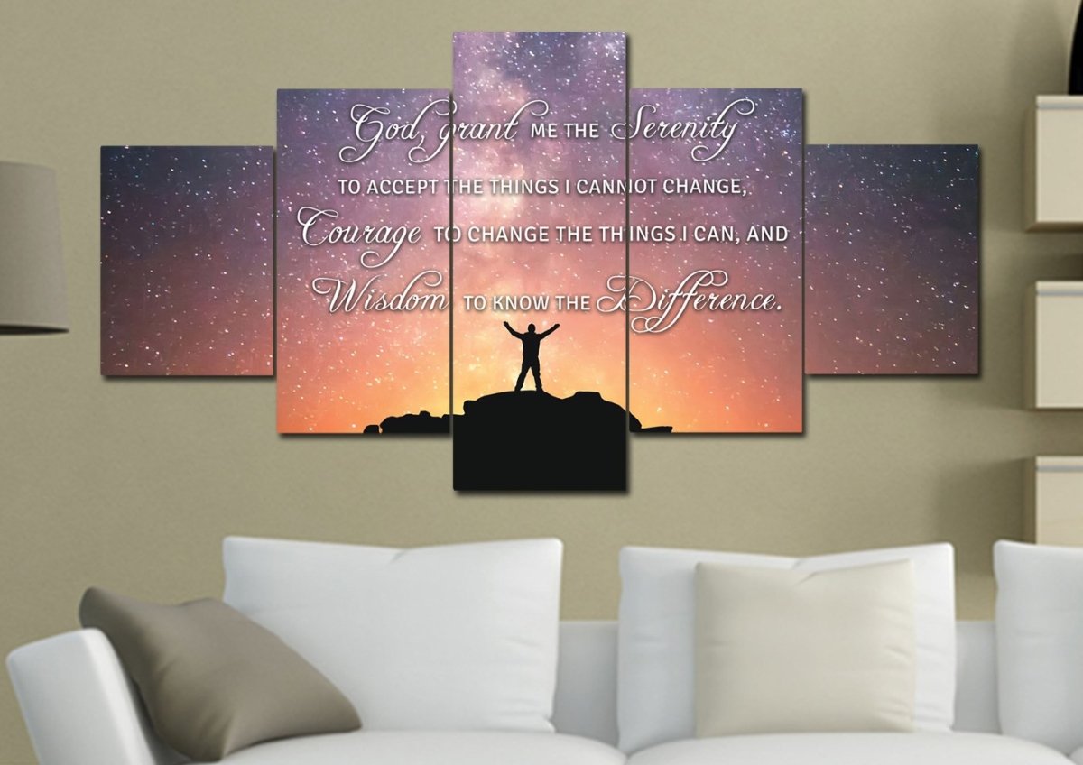 Hero Serenity Prayer Wall Art - Christian Canvas Wall Art