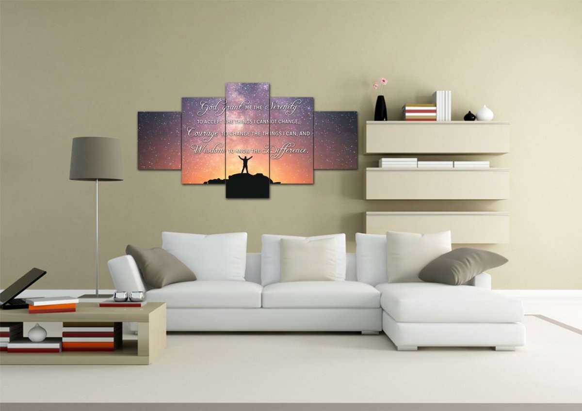 Hero Serenity Prayer Wall Art - Christian Canvas Wall Art