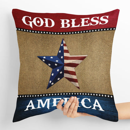God Bless America - Special Star Throw Pillow HIA193 - 4