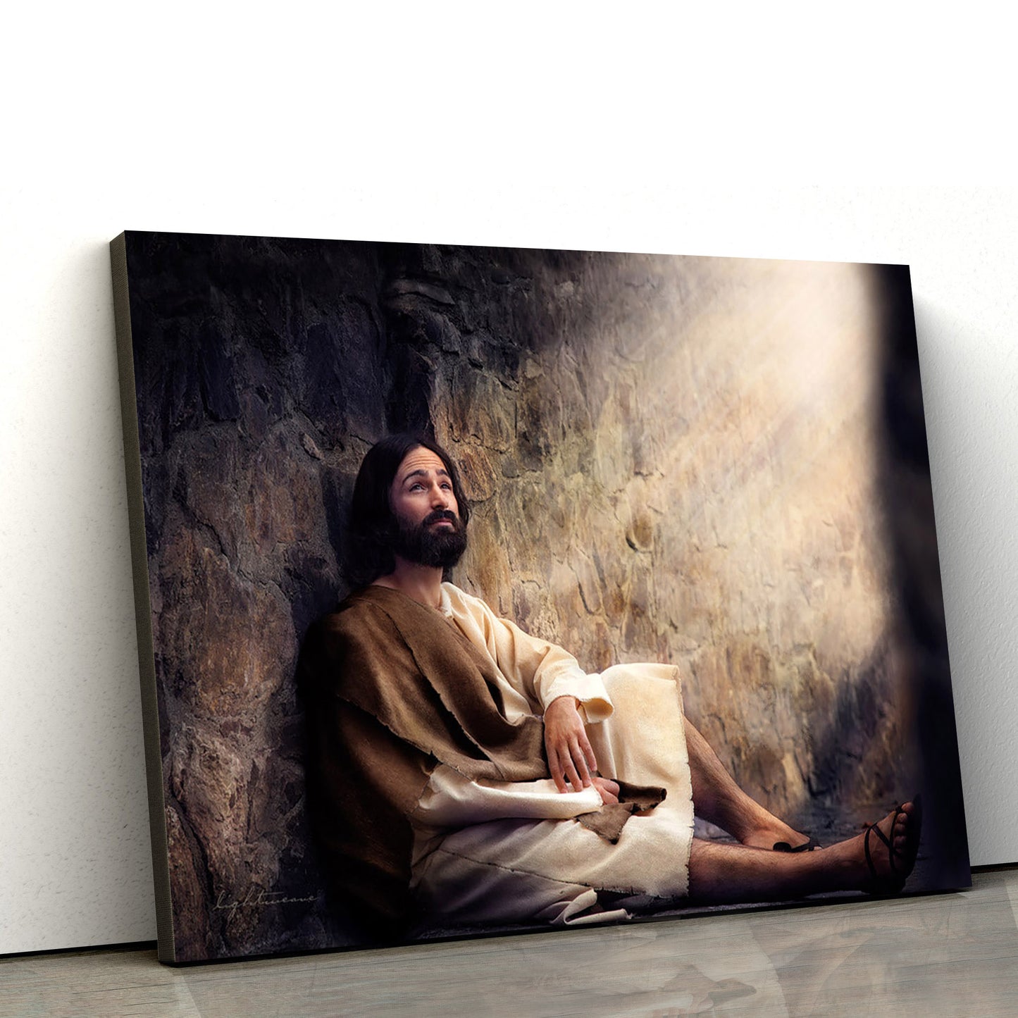 Hidden Light Canvas Picture - Jesus Canvas Wall Art - Christian Wall Art