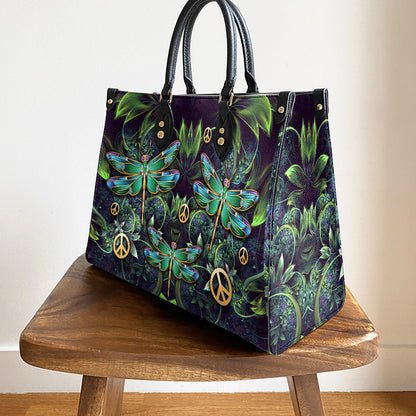 Hippie Dragonfly 2 Leather Bag - Women's Pu Leather Bag - Best Mother's Day Gifts