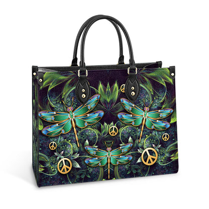 Hippie Dragonfly 2 Leather Bag - Women's Pu Leather Bag - Best Mother's Day Gifts