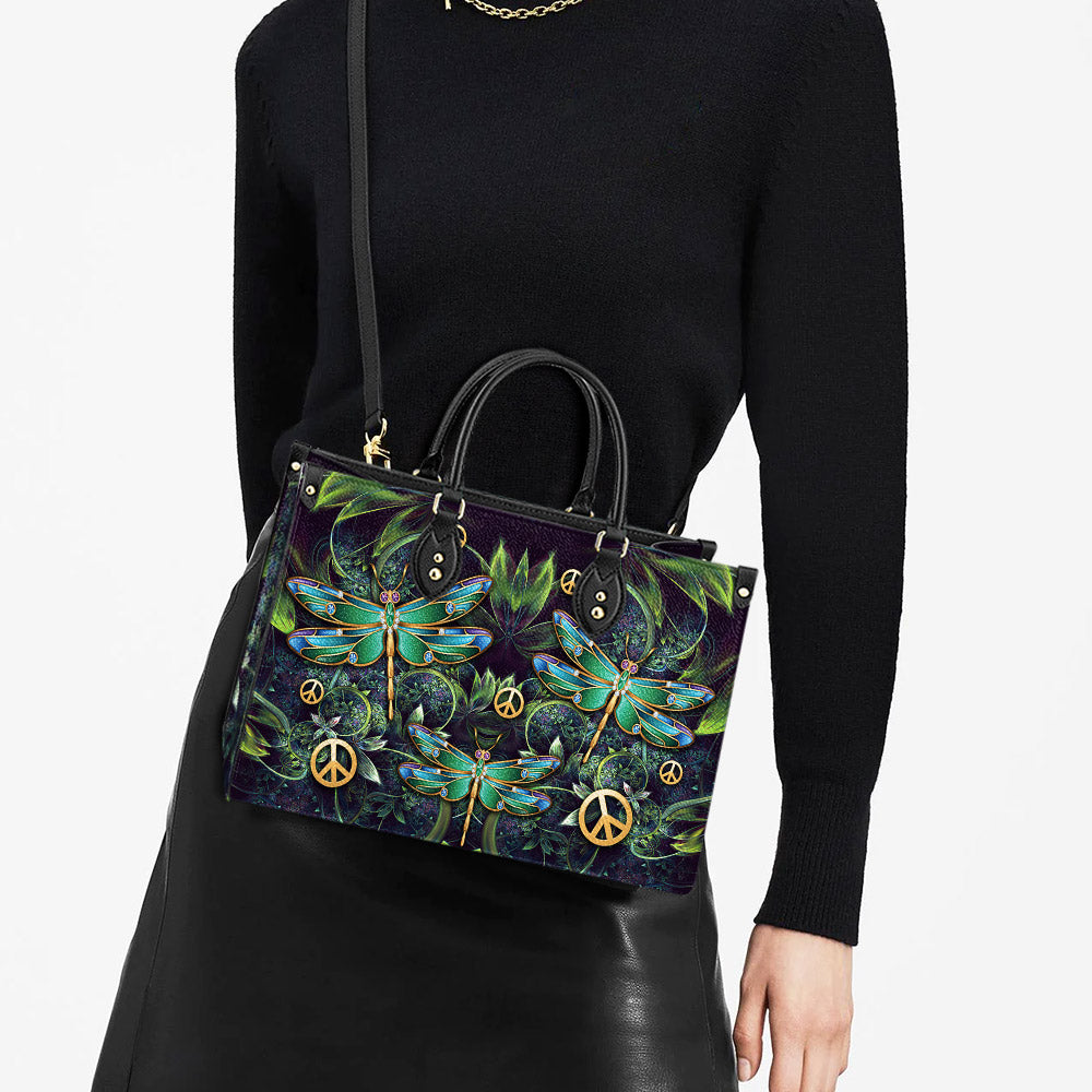 Hippie Dragonfly 2 Leather Bag - Women's Pu Leather Bag - Best Mother's Day Gifts