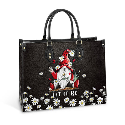 Hippie Gnome Let It Be 1 Leather Bag - Women's Pu Leather Bag - Best Mother's Day Gifts