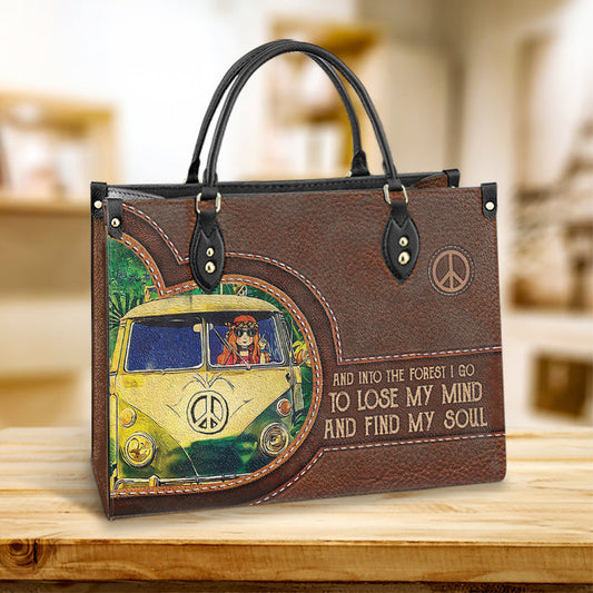 Hippie Into The Forest I Go Leather Bag - Women's Pu Leather Bag - Best Mother's Day Gifts