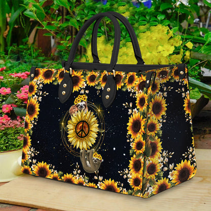 Hippie Sloth Leather Bag - Women's Pu Leather Bag - Best Mother's Day Gifts