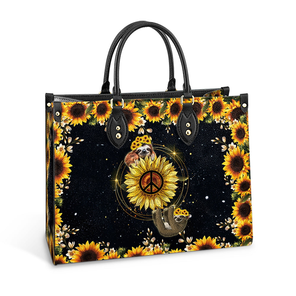 Hippie Sloth Leather Bag - Women's Pu Leather Bag - Best Mother's Day Gifts