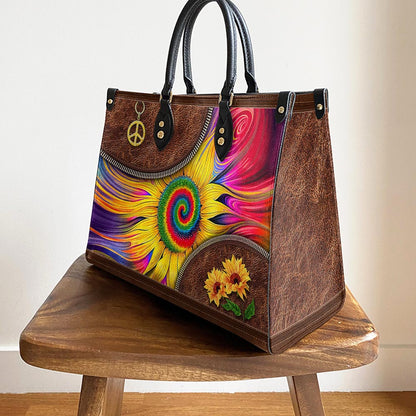 Hippie Sunflower Colorful Leather Bag - Women's Pu Leather Bag - Best Mother's Day Gifts