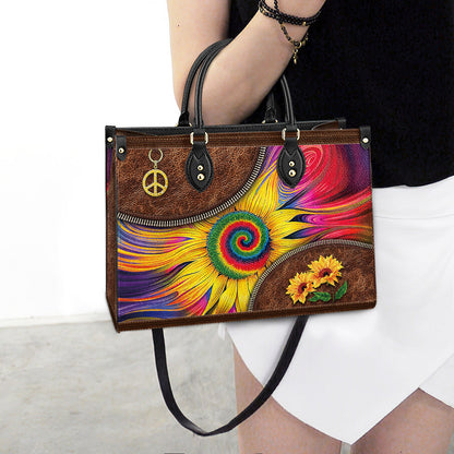 Hippie Sunflower Colorful Leather Bag - Women's Pu Leather Bag - Best Mother's Day Gifts