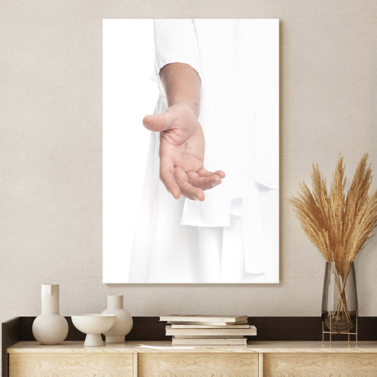 His Hand Is Stretched Out Still Canvas Picture - Jesus Canvas Wall Art - Christian Wall Art
