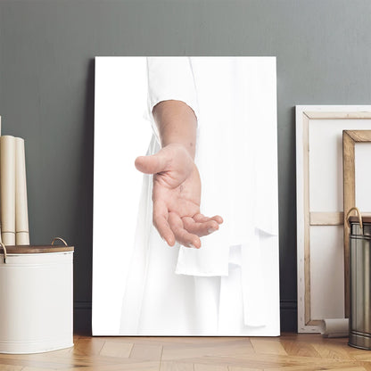 His Hand Is Stretched Out Still Canvas Picture - Jesus Canvas Wall Art - Christian Wall Art