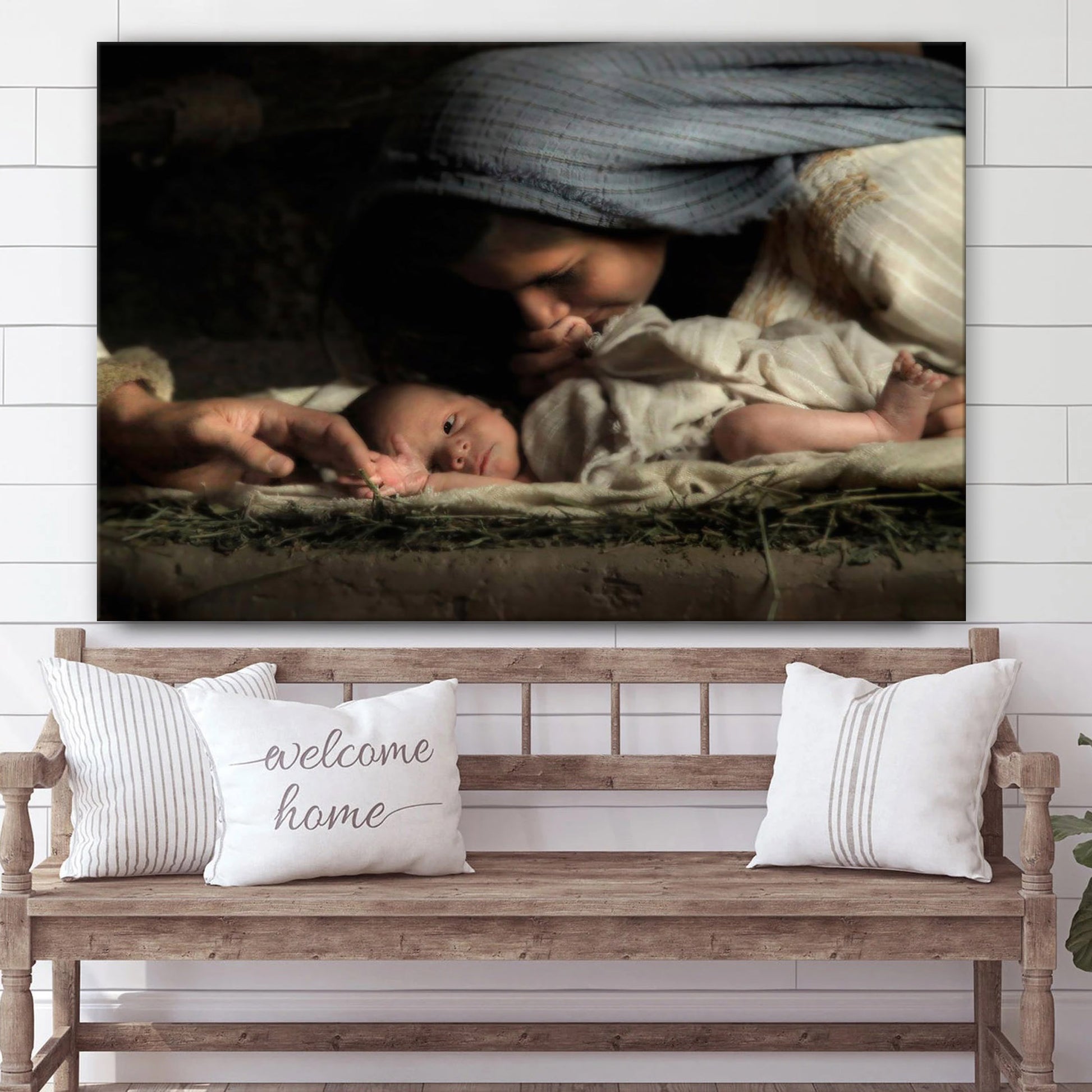 His Hands Canvas Wall Art - Christmas Gift