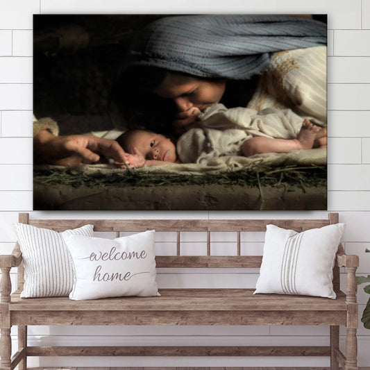 His Hands Canvas Wall Art - Christmas Gift