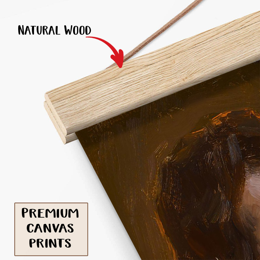 His Light Hanging Canvas Wall Art - Jesus Picture - Jesus Portrait Canvas - Religious Canvas