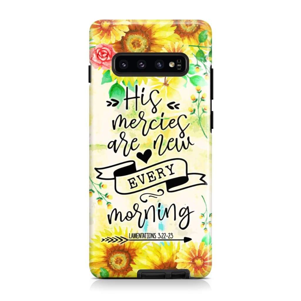 His Mercies Are New Every Morning Lamentations 322-23 Phone Case - Scripture Phone Cases - Iphone Cases Christian