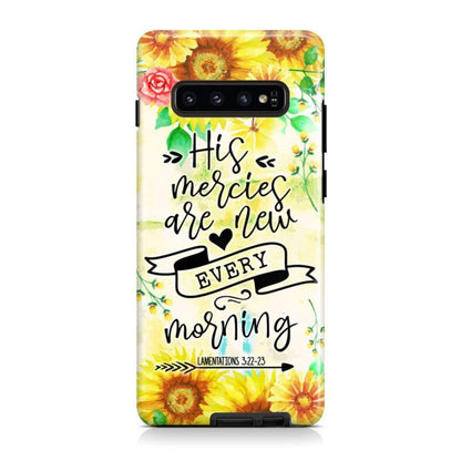 His Mercies Are New Every Morning Lamentations 322-23 Phone Case - Scripture Phone Cases - Iphone Cases Christian