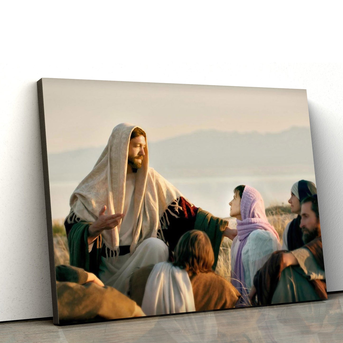His Mother Shall Be Called Mary Canvas Wall Art - Jesus Picture - Christian Wall Decor