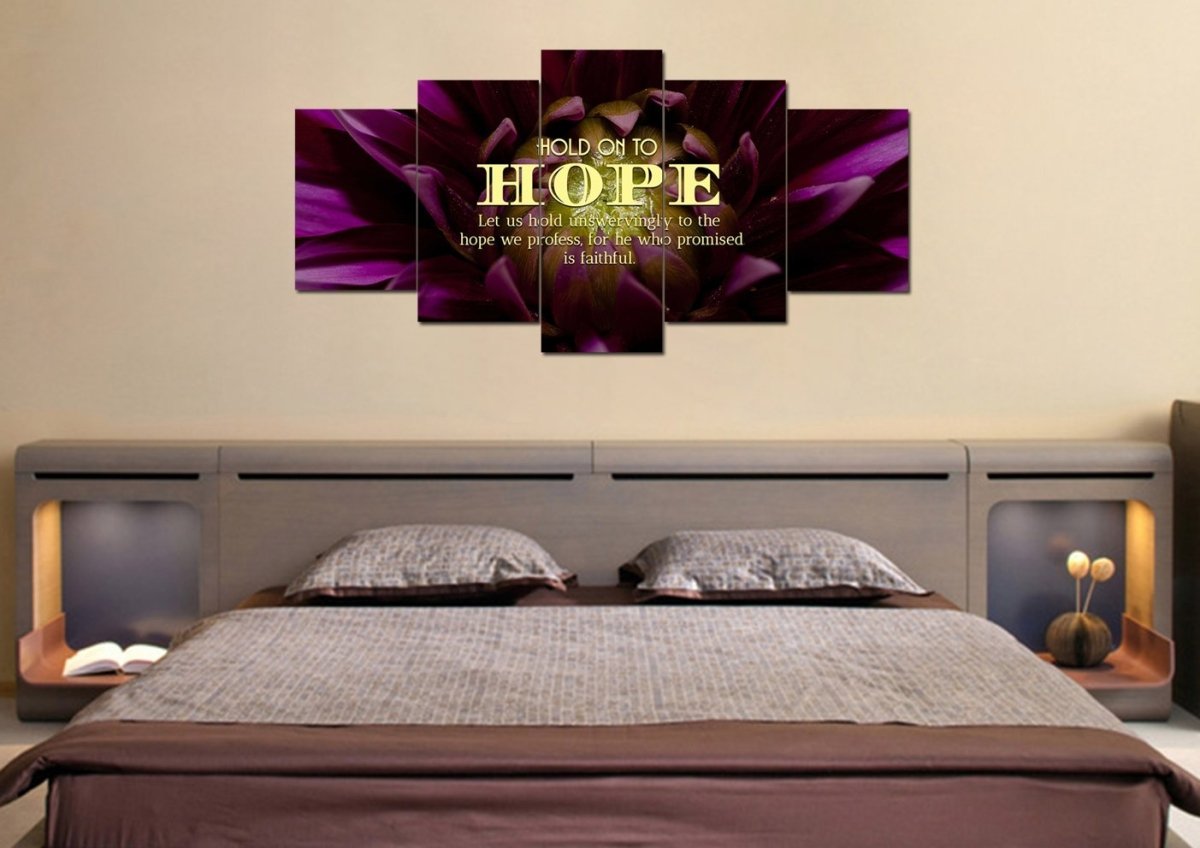 Hold Onto Hope Wall Art Canvas Print - Christian Canvas Wall Art