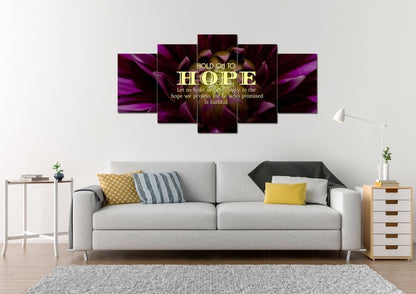 Hold Onto Hope Wall Art Canvas Print - Christian Canvas Wall Art