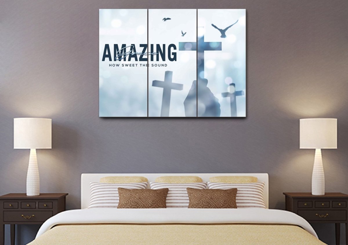 Holding Amazing Grace Wall Art & Decor - Christian Canvas Wall Art