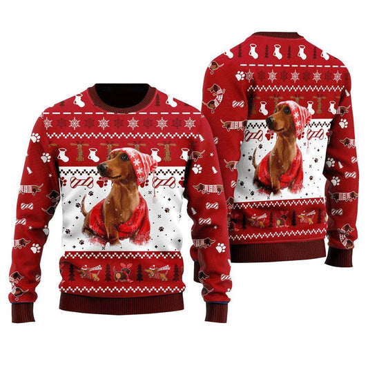 Holiday Dachshund Ugly Christmas Sweater For Men And Women, Gift For Christmas, Best Winter Christmas Outfit