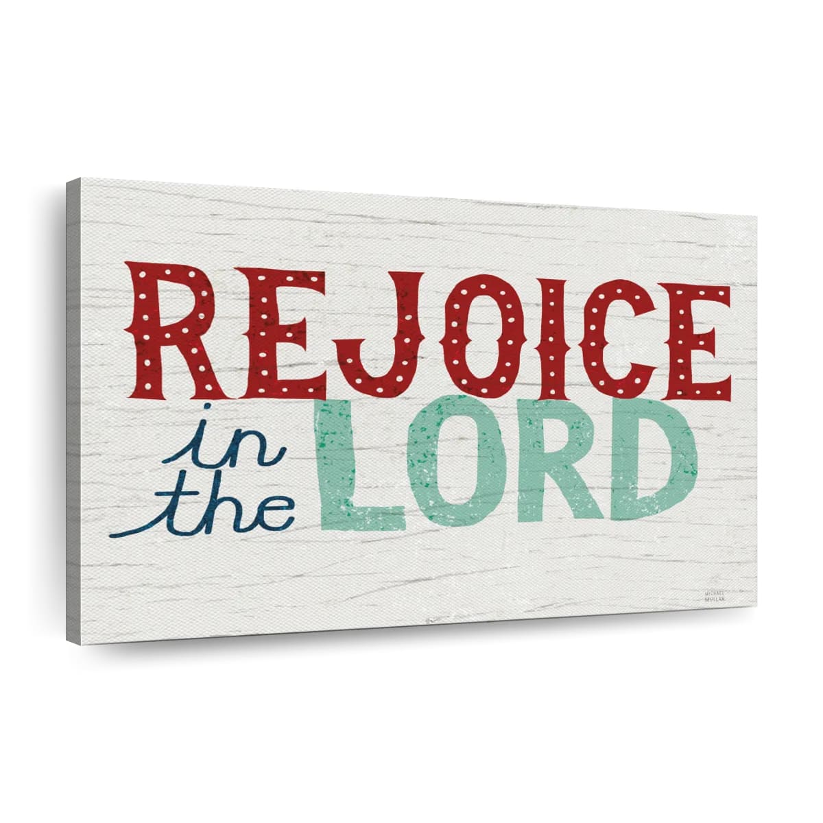 Holiday On Wheels Rejoice In The Lord Canvas Wall Art - Christian Canvas Wall Art - Religious Wall Art Canvas