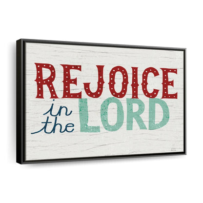 Holiday On Wheels Rejoice In The Lord Canvas Wall Art - Christian Canvas Wall Art - Religious Wall Art Canvas