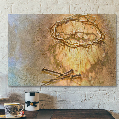 Holy Crown - Jesus Canvas Poster - Jesus Wall Art - Christ Pictures - Christian Canvas Prints - Faith Canvas - Gift For Christian - Ciaocustom