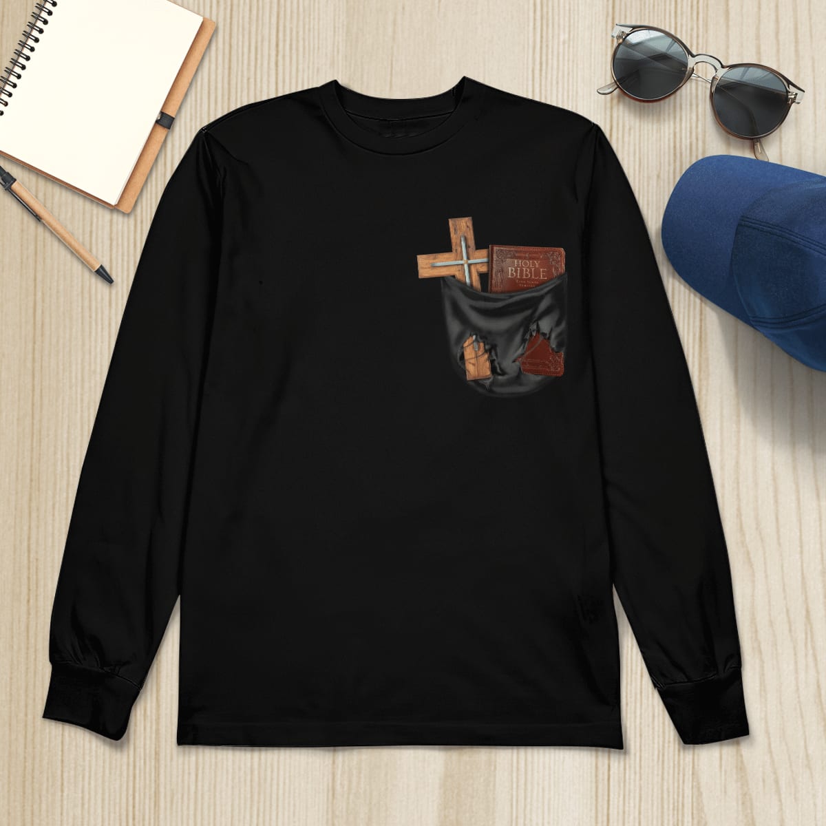 Holy Bible And Cross Are In The Pocket God T-Shirt, Jesus Sweatshirt Hoodie, Faith T-Shirt, Christ Unisex Hoodie