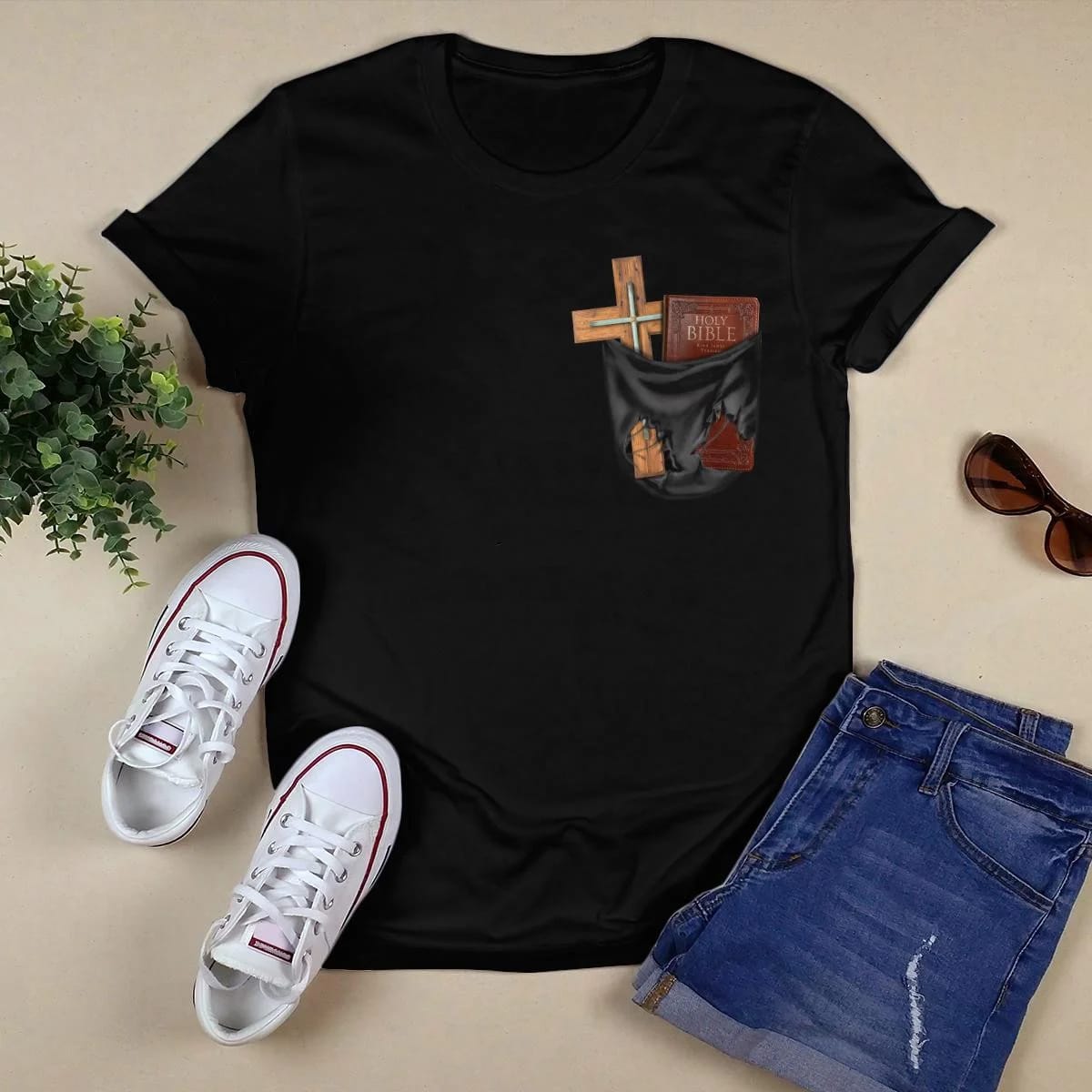 Holy Bible And Cross Are In The Pocket God T-Shirt, Jesus Sweatshirt Hoodie, Faith T-Shirt, Christ Unisex Hoodie