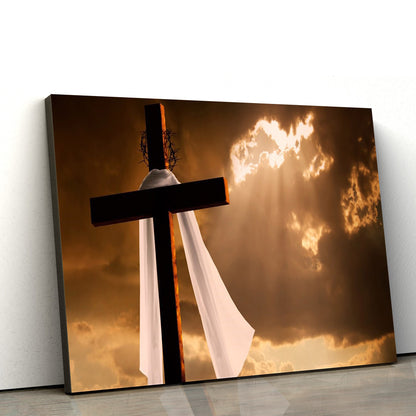 Holy Cross - Jesus Canvas Wall Art - Christian Wall Art