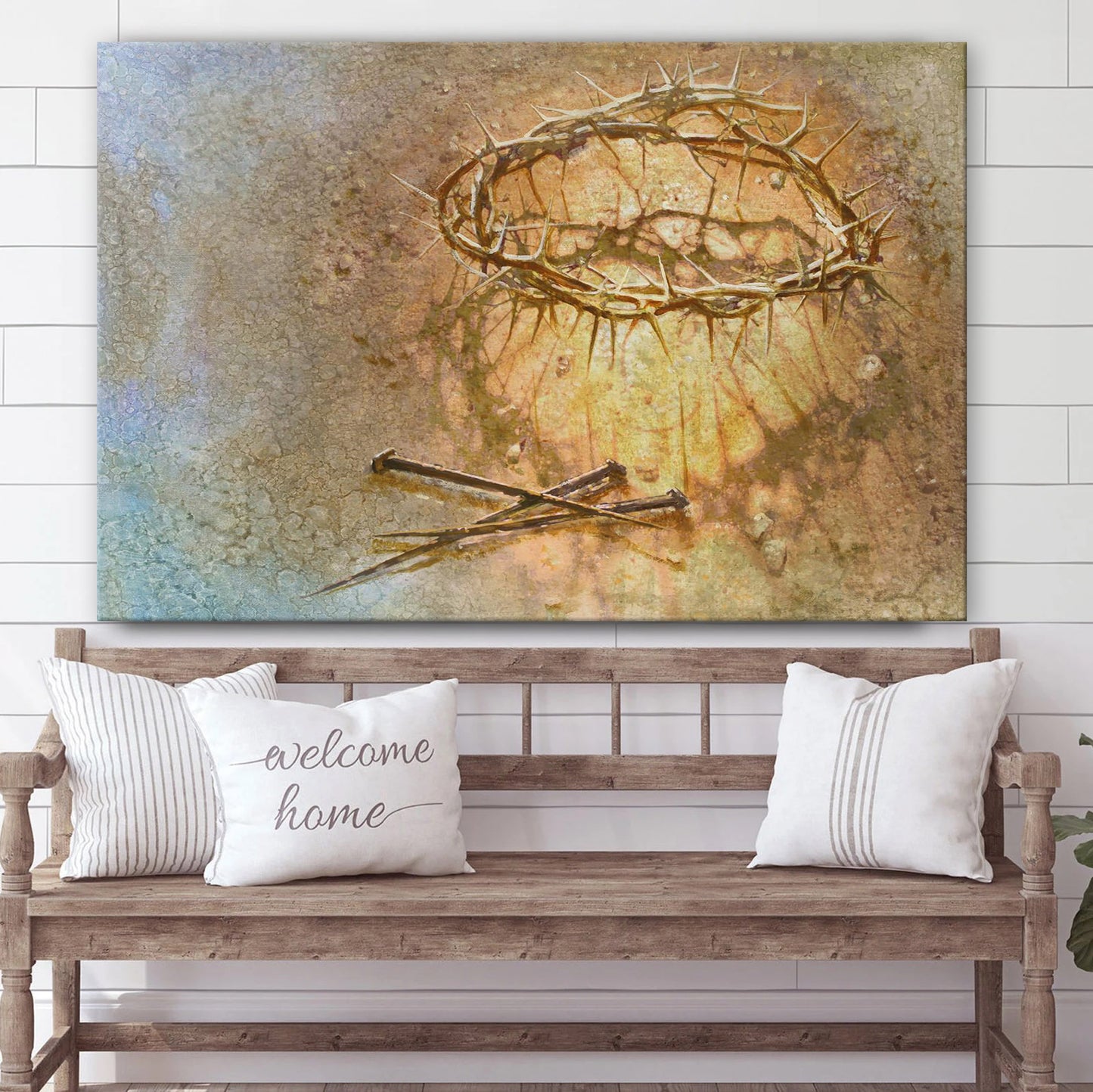 Holy Crown Canvas Wall Art - Christian Wall Decor