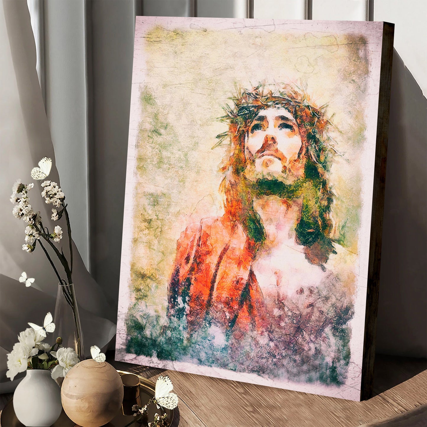 Holy Face Of Jesus Christ After The Crucifixion Jesus Christ - Jesus Canvas Pictures - Christian Wall Art